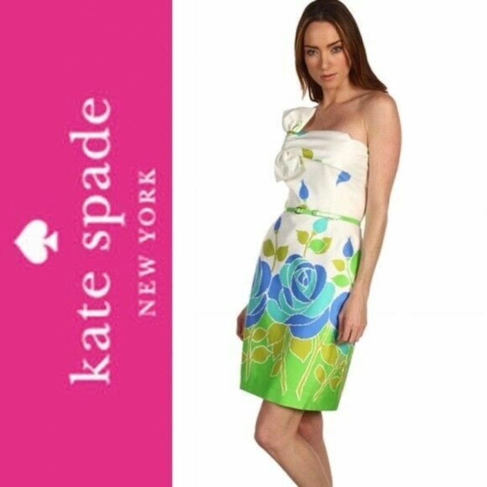 Kate spade garden leaf dress size 10(kate spade contessa dress)